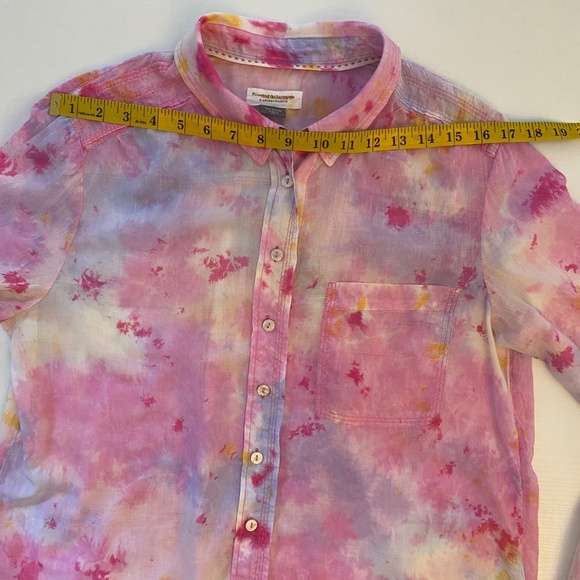 Pilcro by Anthropologie The Cate Long Sleeve Button Up Shirt Size Medium - Picture 16 of 17